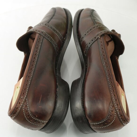 Allen Edmonds Mens Harvard Loafer Size 9.5 B Brown Leather Tassel Slip On Shoe - Picture 8 of 12